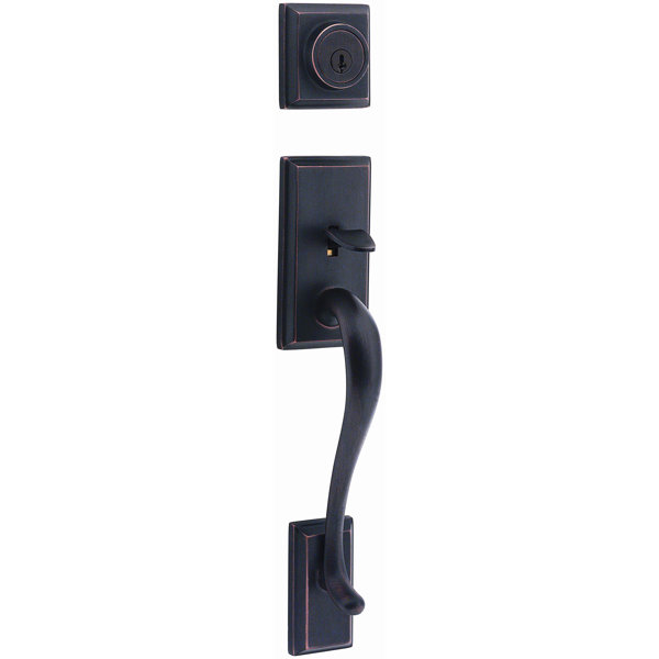 Hawthorne Single Cylinder Entrance Handleset, Exterior Handle Only by Kwikset