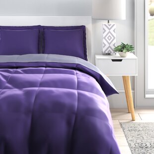 Popular purple queen size comforter Purple Comforter Set Wayfair