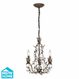 Creed 3-Light Crystal Chandelier