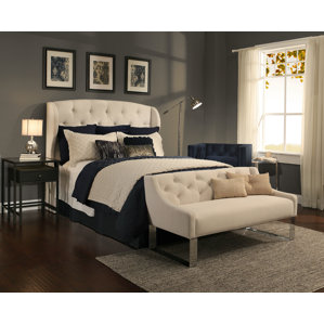 Archer Upholstered Wingback Headboard and Bench by Republic Design House