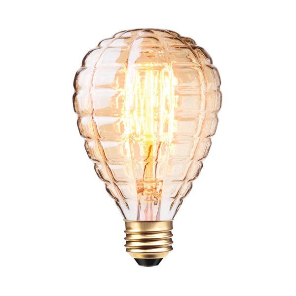 40W Amber E26/Medium Incandescent Light Bulb by Globe Electric Company