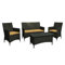 Cascade 4 Piece Lounge Seating Group with Cushions