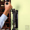 Wall Mounted Corkscrew with Wood Backing