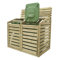 Wooden Double Bin Store