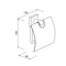 Quaruna Wall Mounted Toilet Roll Holder with Flap