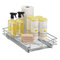 Roll Out Cabinet Organizer - Pull Out Drawer - Under Cabinet Sliding Shelf - 11 inch wide x 21 inch deep - Chrome