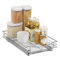 Roll Out Cabinet Organizer - Pull Out Drawer - Under Cabinet Sliding Shelf - 11 inch wide x 21 inch deep - Chrome