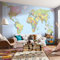 World Map 2.5m x 368cm Wallpaper Roll