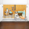 Roll Out Cabinet Organizer - Pull Out Drawer - Under Cabinet Sliding Shelf - 11 inch wide x 21 inch deep - Chrome
