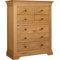 Normandy Oak 7 Drawer Chest of Drawers