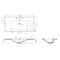 Quattrocast 90cm Semi Recessed Basin