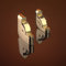 Heritage 28.5" Solid Stair Rod Set Extended Brackets Pineapple Finial