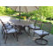 Mississippi Dining Set with Cushions and Umbrella