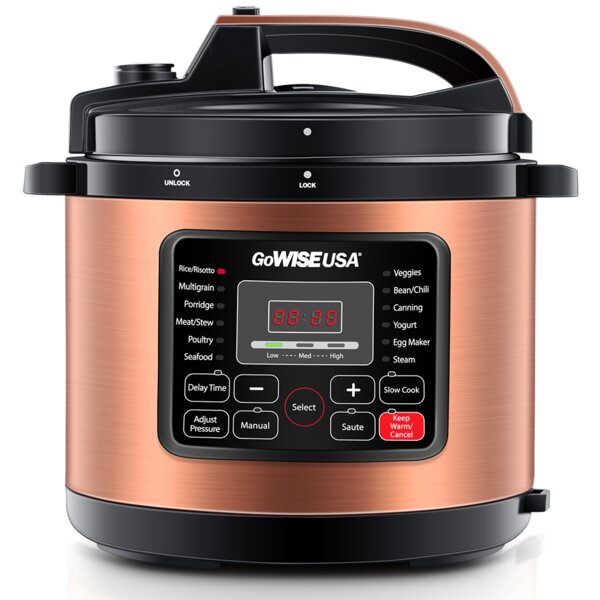 6 Qt. Electric Pressure Cooker by GoWISE USA