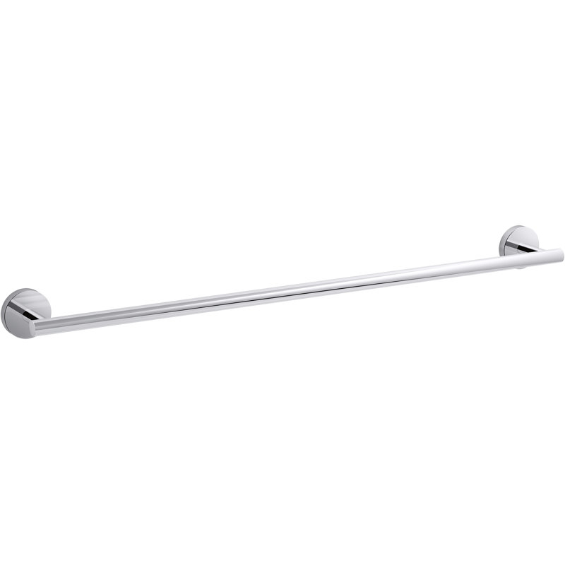 polished chrome towel bars