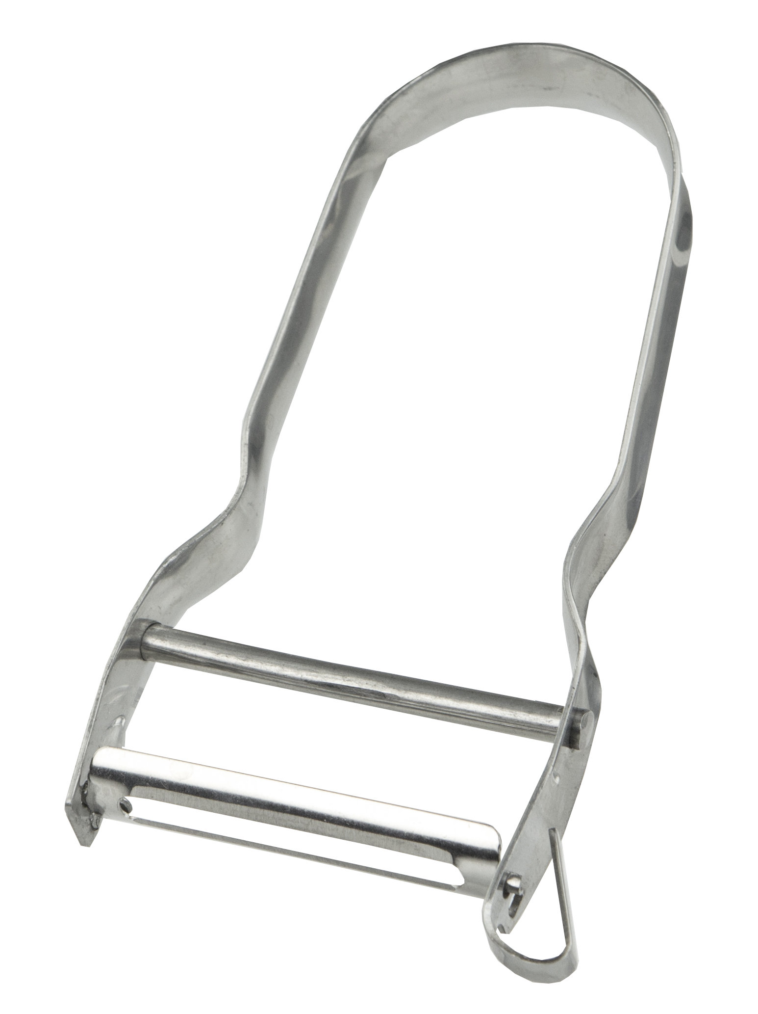 Chef Aid White Speed Peeler With Stainless Steel Swivel Action Blade