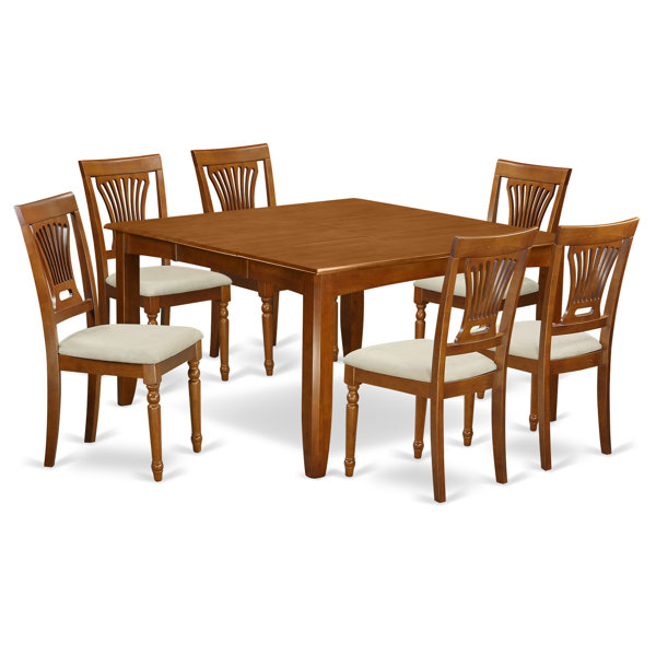 Parfait 7 Piece Dining Set By Wooden Importers Bargain