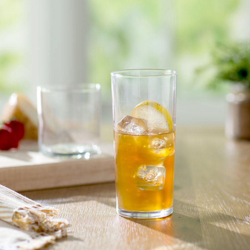 Wayfair Basics 16 Piece Glass Tumbler Set