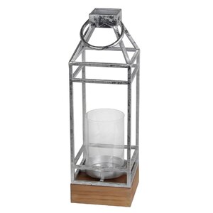 Metal and Glass Lantern