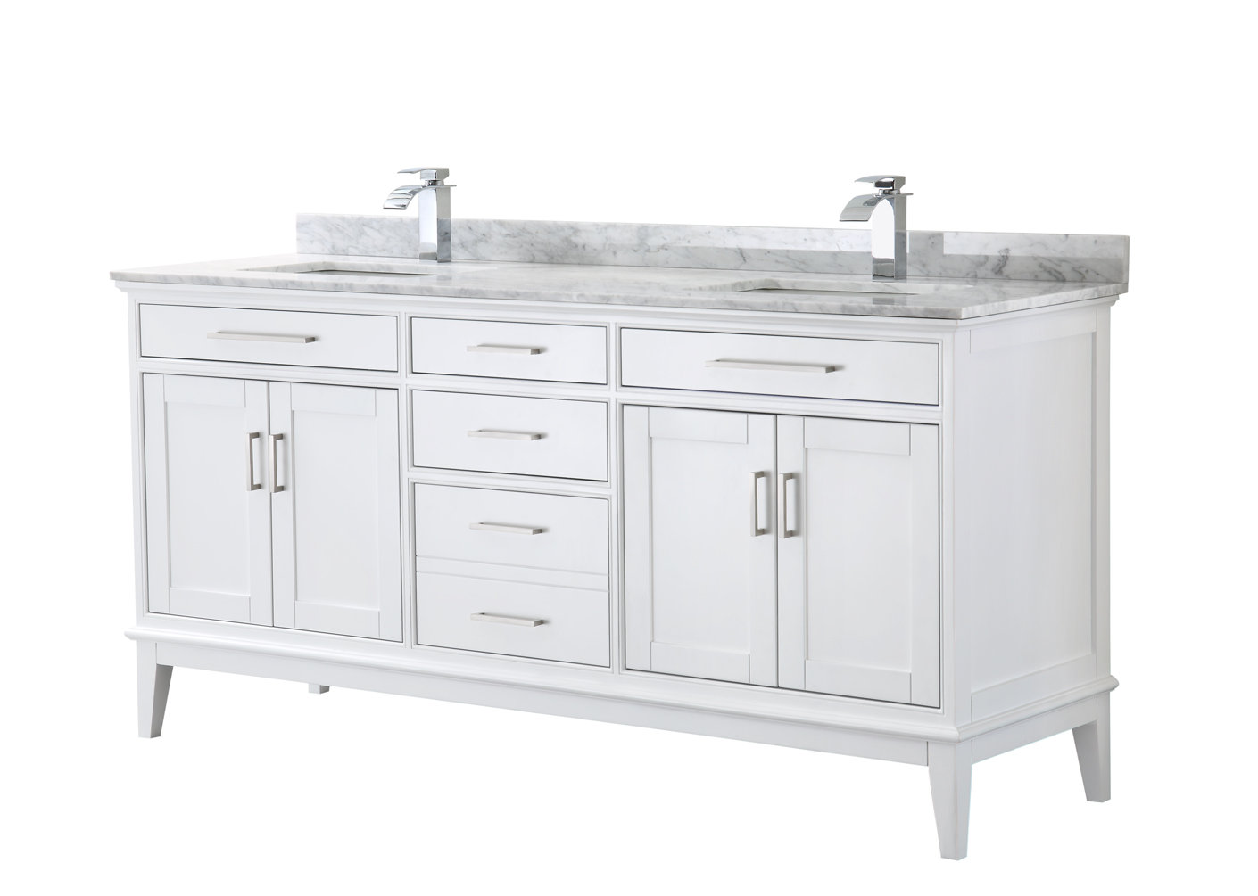 And No Mirror Wyndham Collection Sheffield 48 Inch Single Bathroom Vanity In White White Carrera Marble Countertop Undermount Square Sink Vanity Suites Kitchen Bath Fixtures Femsacom