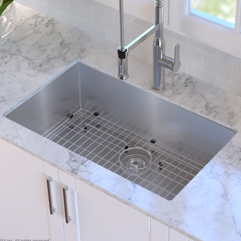 Kraus 30 L X 18 W Undermount Kitchen Sink Reviews Wayfair 30 L X 18 W Undermount Kitchen Sink