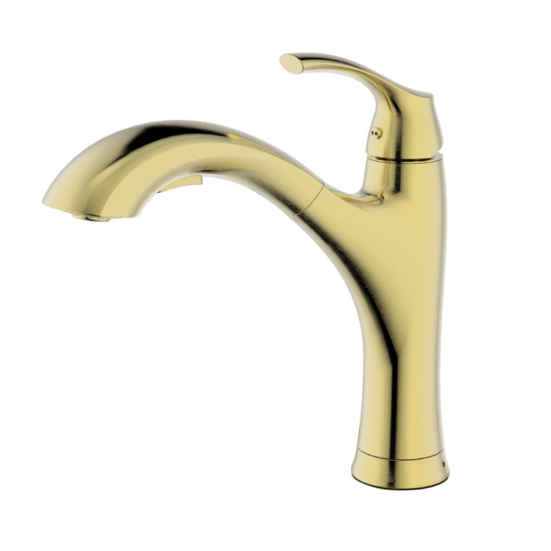 Allora Usa Pull Out Single Handle Kitchen Faucet Reviews Wayfair