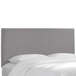 Nail Button Upholstered Panel Headboard by Skyline Furniture