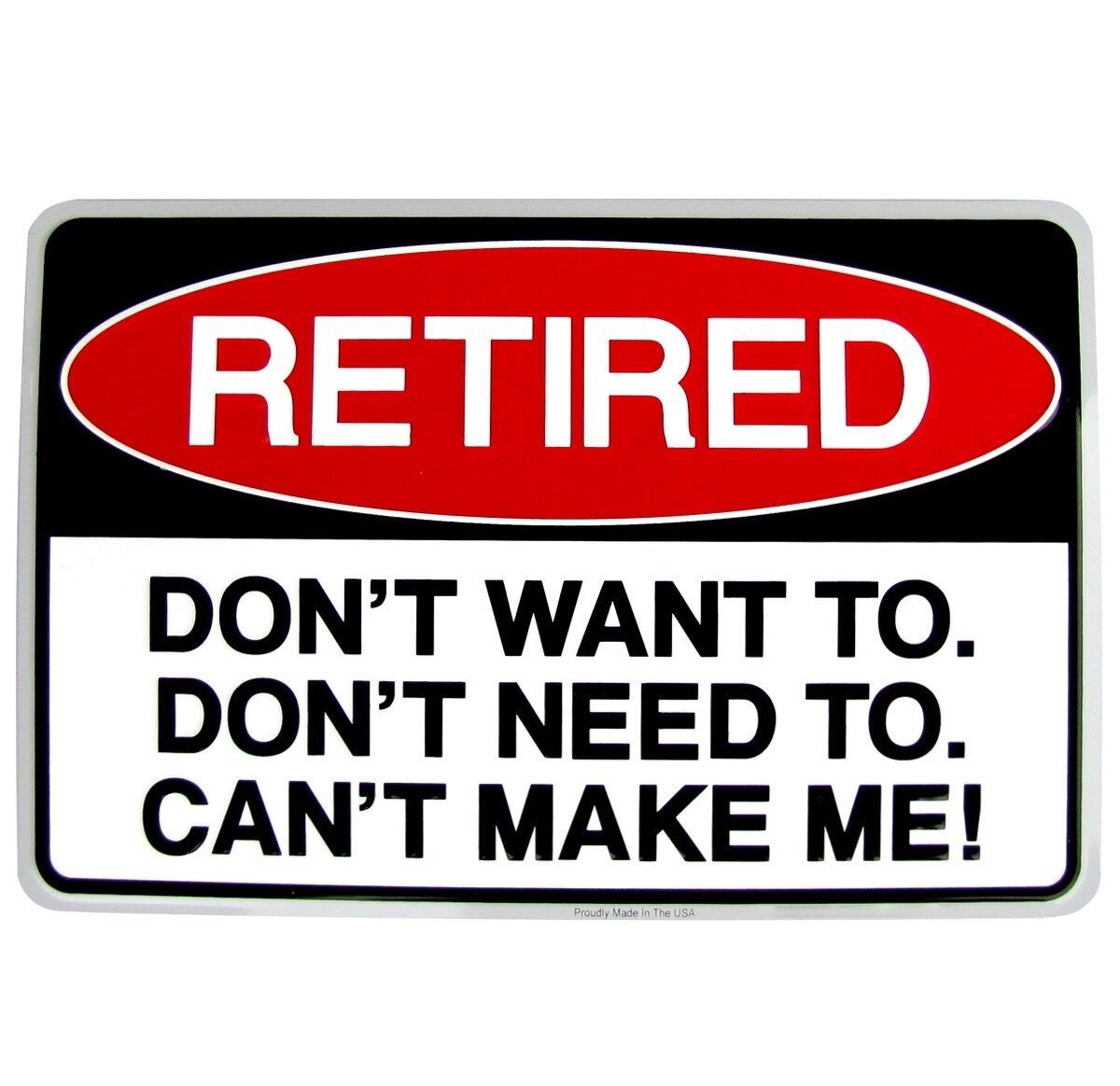 rustproof Metal Sign Gift Update Retirement-Funny Metal Sign retirement