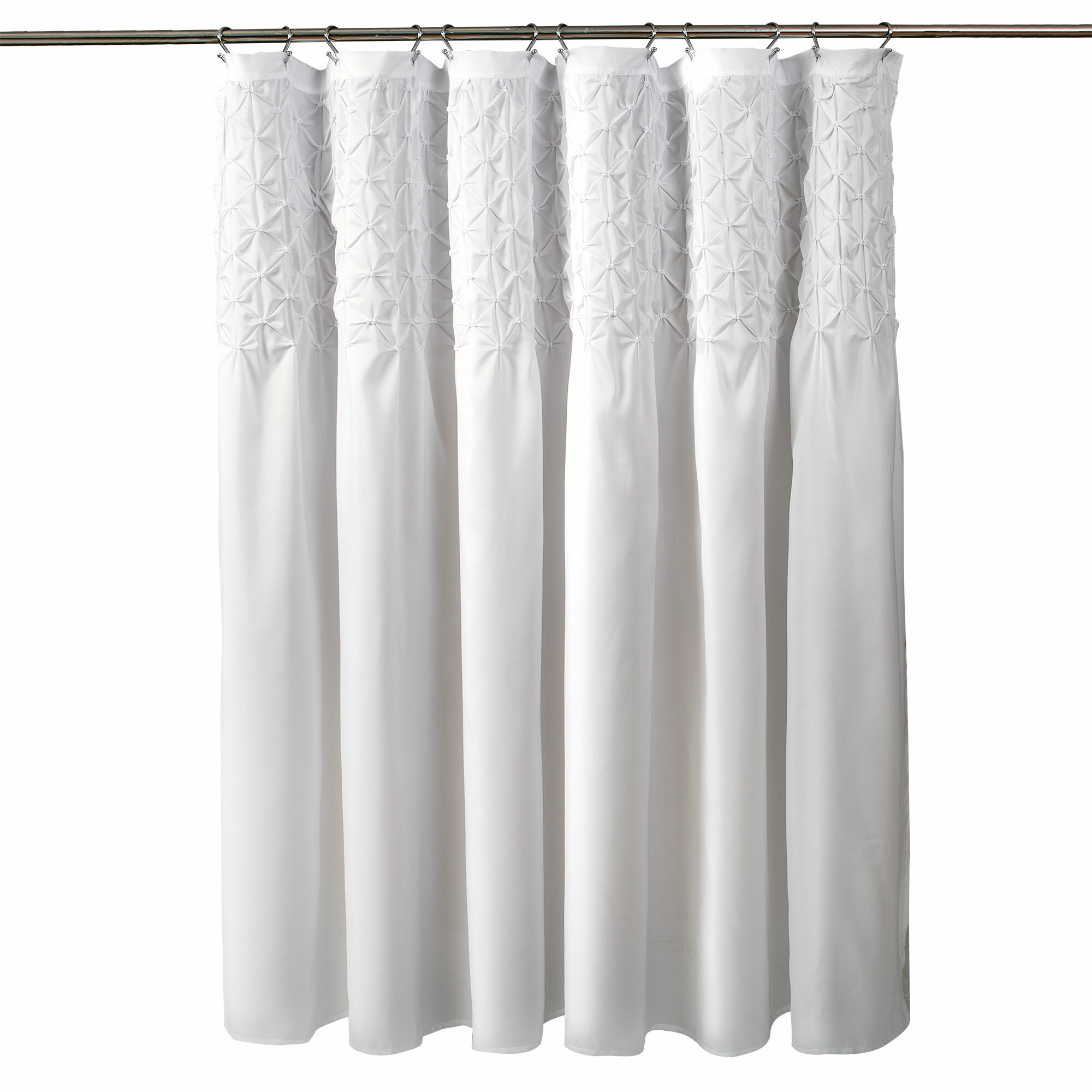 Ophelia Co Wallis 100 Cotton Solid Color Single Shower Curtain