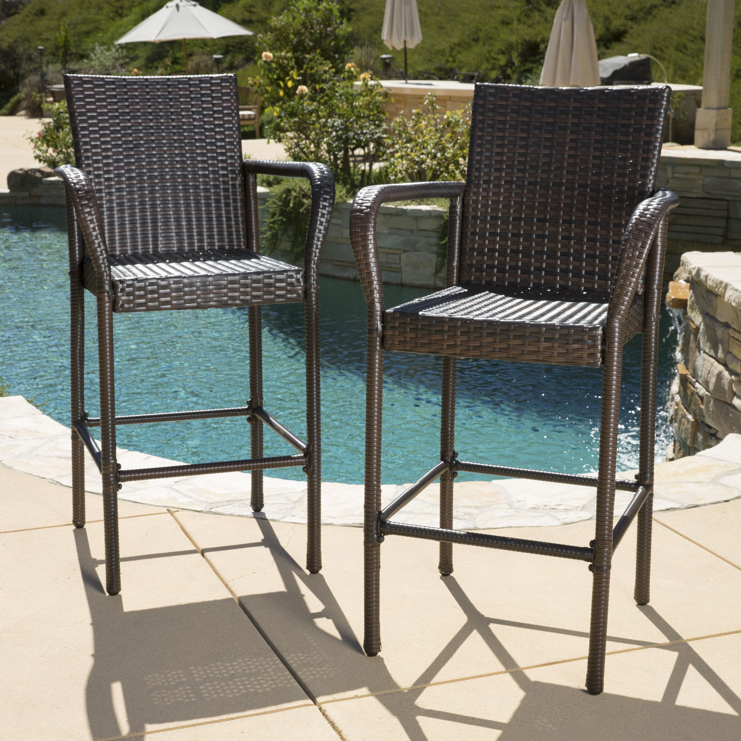 Mercury Row Lansdale 30 Patio Bar Stool Reviews Wayfair
