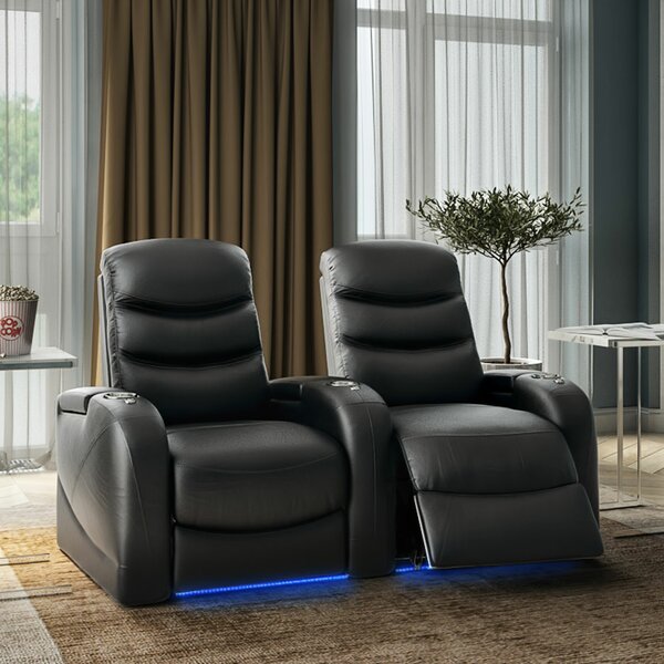 Stealth HR Series Curved Home Theater Recliner (Row Of 2) By Winston Porter