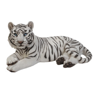 Laying Down Tiger Figurine