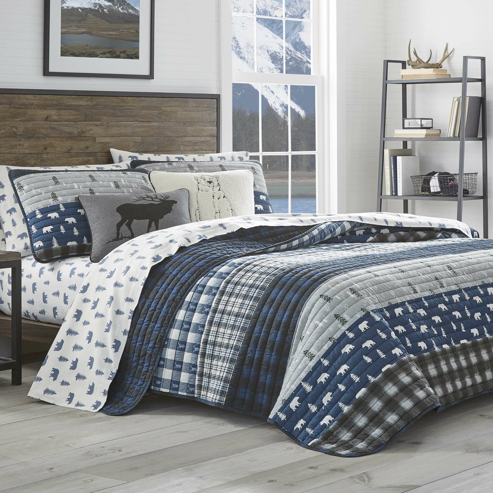 Eddie Bauer Creek Plaid Reversible Quilt Set Reviews Wayfair