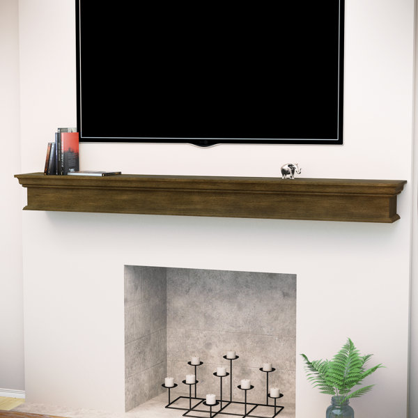 Home Loft Concepts Arcola Floating Fireplace Shelf Mantel Wayfair Ca