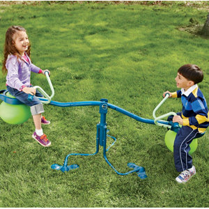 Spinning Seesaw and Hop Ball in One Spiro Hop Outdoor Toy