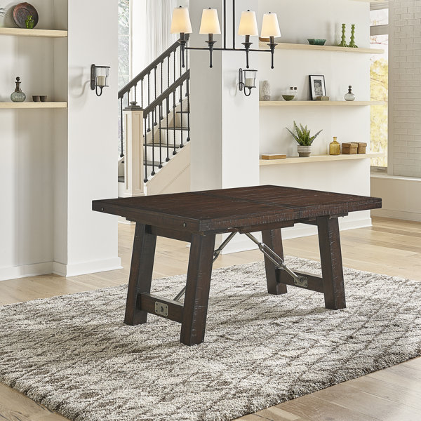 Inklen Counter Height Butterfly Leaf Rubberwood Solid Wood Dining Table by Gracie Oaks Gracie Oaks