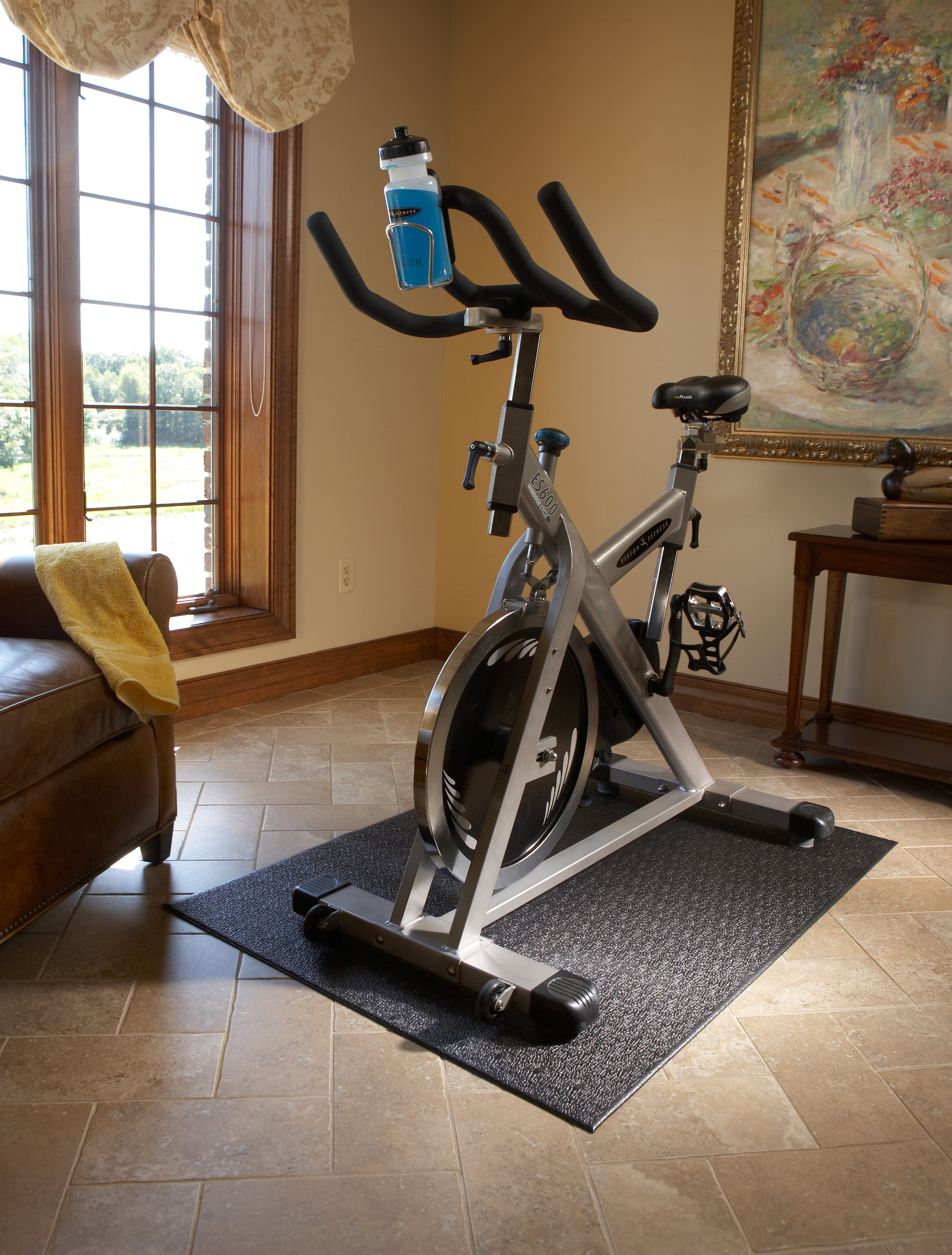 spin bike floor mat