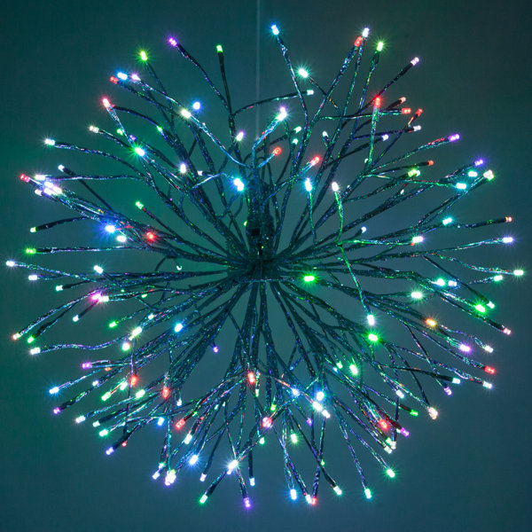 LED Twinkle Light Indoor/Outdoor Starburst Branches Strobe Lighting with Hook by The Holiday Aisle