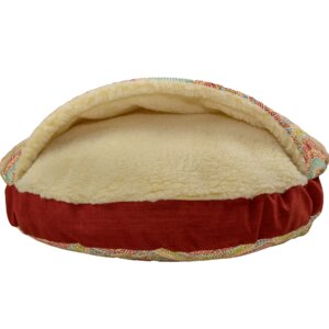 Wag Orthopedic Indoor/Outdoor Cozy Cave Hooded Dog Bed