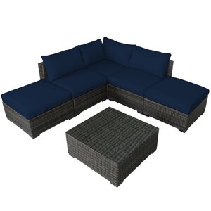 Lara 6 Piece Sectional Set with Cushions