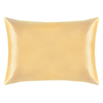 yellow silk pillowcase