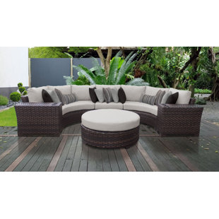 Modular Outdoor Furniture Wayfair Kathy Ireland Homes Gardens River Brook 6 Piece Outdoor Wicker Patio Furniture Set 06c