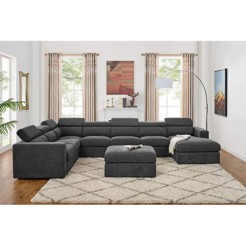 Ebern Designs Fowlerville 6 Seater Large Right Hand Facing