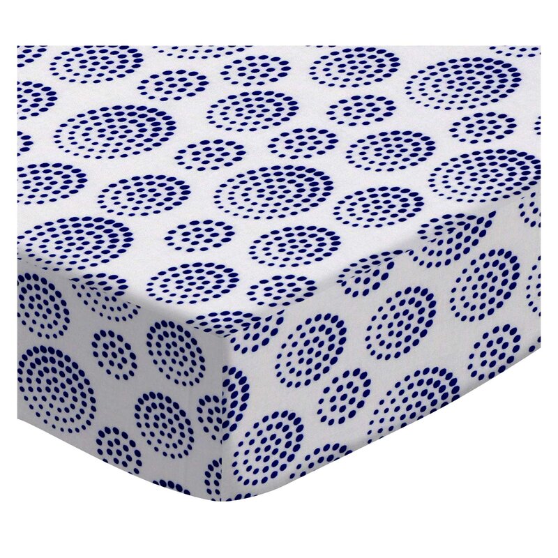 royal blue crib sheet