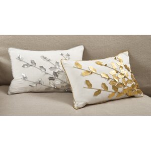 Petronella Branch Christmas Holiday Lumbar Pillow