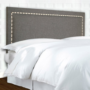 Wellford Nailhead Trim Upholstered Panel Headboard by Fashion Bed Group