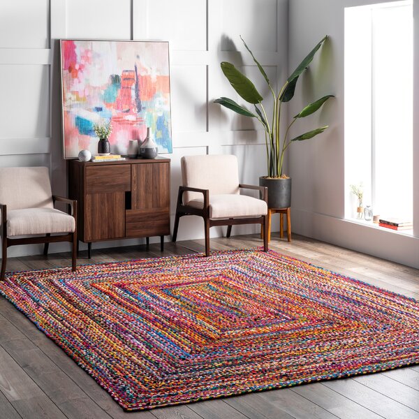 Area Rag Bohemian Indian Carpet Home Decor Large Chindi Rug Floor Decor Handmade Living Room Rug Rag 5X7 Foot Colorful Chindi Rug Rags