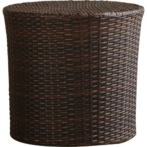 Mazzella Bluestar Barrel Wicker Side Table