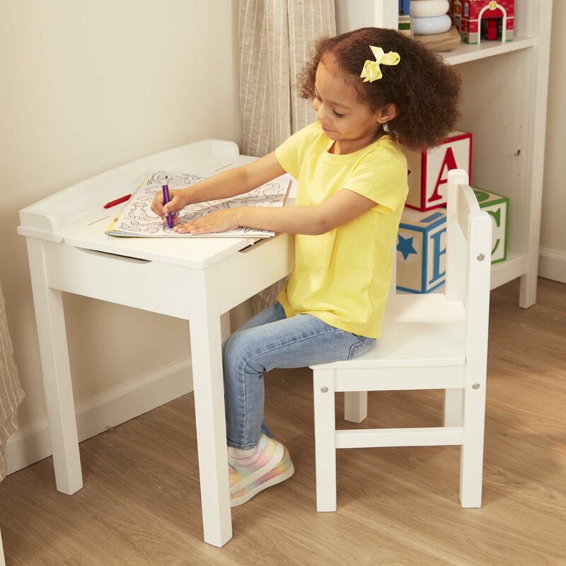 Melissa Doug Kids Study Desk And Chair Set Reviews Wayfair