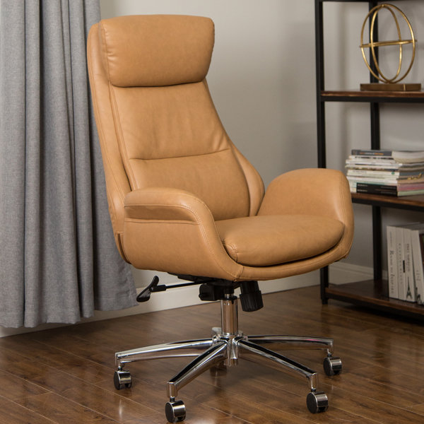 Harkness Mid Century Modern Gaslift Swivel Ergonomic Executive Chair by Corrigan Studio